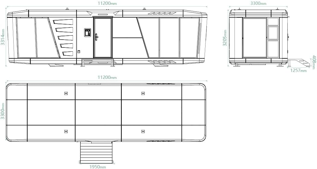 Modern Portable Tiny House for Couples - Fully Furnished Tiny Homes for Sale with Luxury Style – Small Houses to Live in for Adults in Tiny Homes – Container House for Live in