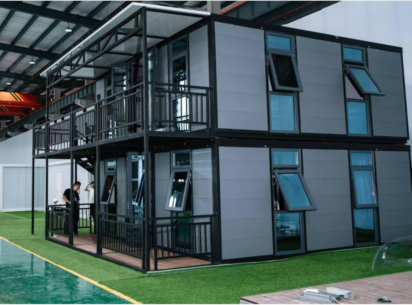 Luxury Modern Two-Story Tiny House for Sale-for Hotels and Apartments Light Steel Prefabricated Villa Home