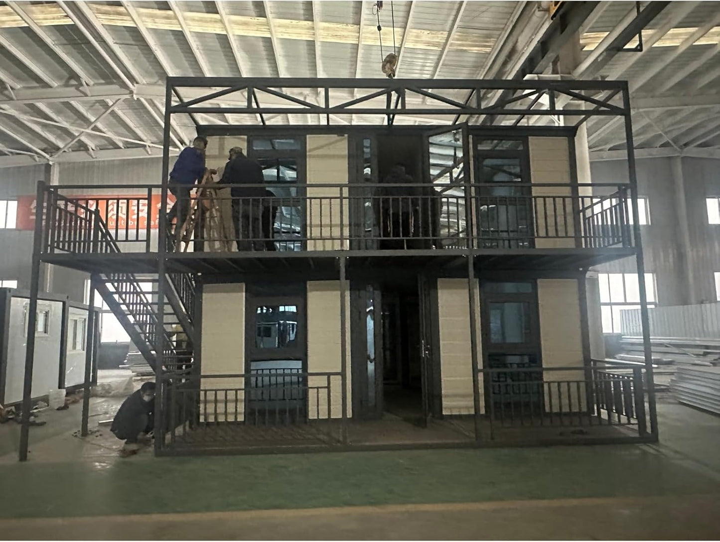 Luxury Modern Two-Story Tiny House for Sale-for Hotels and Apartments Light Steel Prefabricated Villa Home