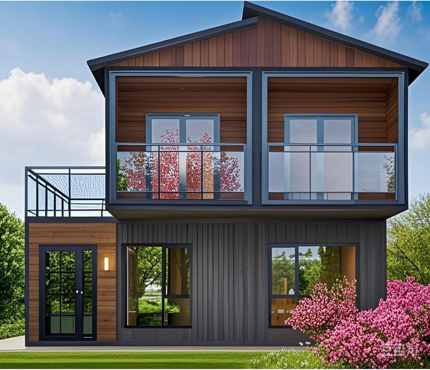 Luxury Modern Two-Story Tiny House for Sale-for Hotels and Apartments Light Steel Prefabricated Villa Home