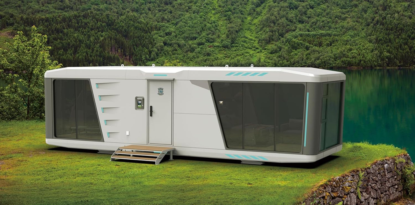 Modern Portable Tiny House for Couples - Fully Furnished Tiny Homes for Sale with Luxury Style – Small Houses to Live in for Adults in Tiny Homes – Container House for Live in